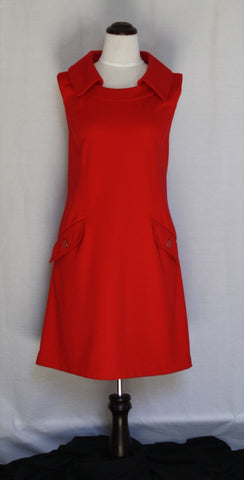 Red Nautical Pocketed Shift