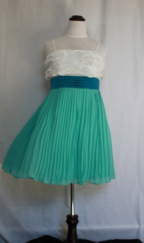 Chiffon Pleated Shell Frock