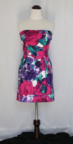 Floral Strapless Mini