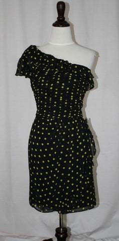 One Strap Polka Dot Dress