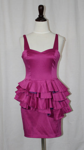 Pink Tu-Tu Peplum Party Frock