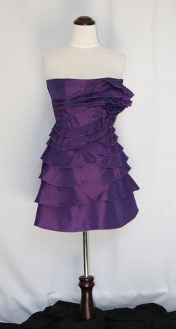 Purple Ruffle Tiered Frock