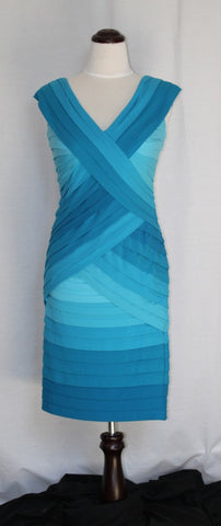 Teal Ombre Bandage Frock